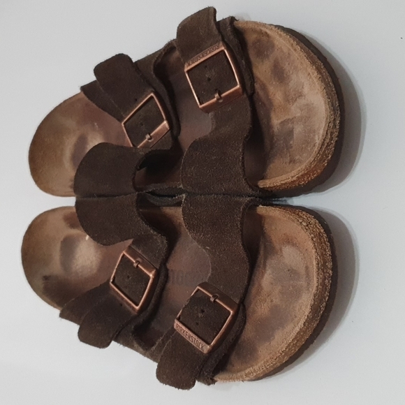 Birkenstock Arizona - Mocha Suede Sandals - Picture 3 of 10